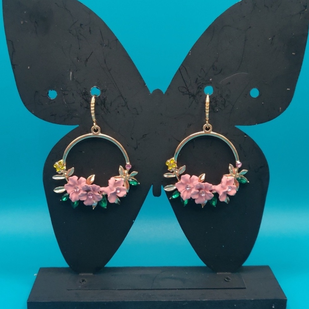 Handcrafted Bouquet of Flowers Earrings